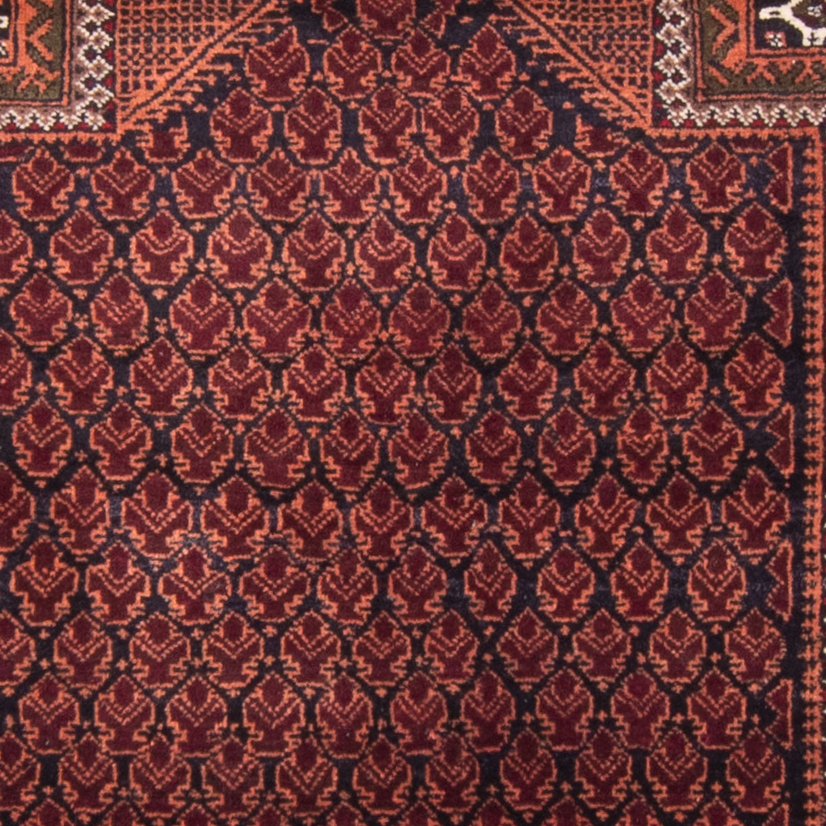 Belutsch Rug - Prayer Rug - 148 x 90 cm - blue