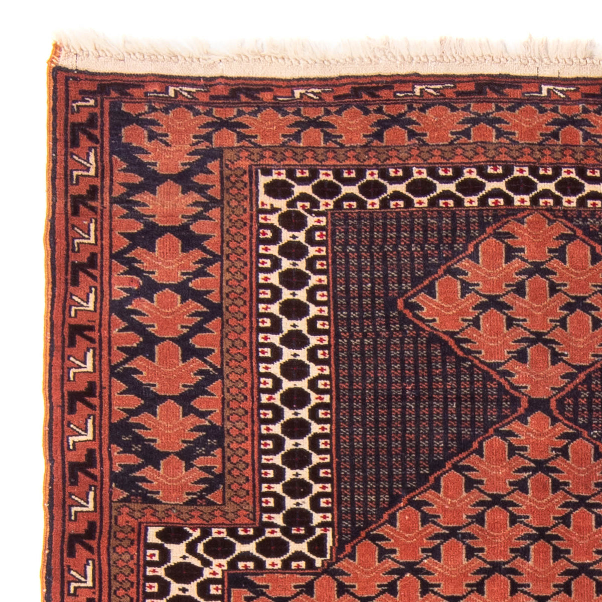 Belutsch Rug - Prayer Rug - 138 x 95 cm - rust
