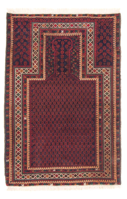 Belutsch Rug - Prayer Rug - 147 x 96 cm - blue