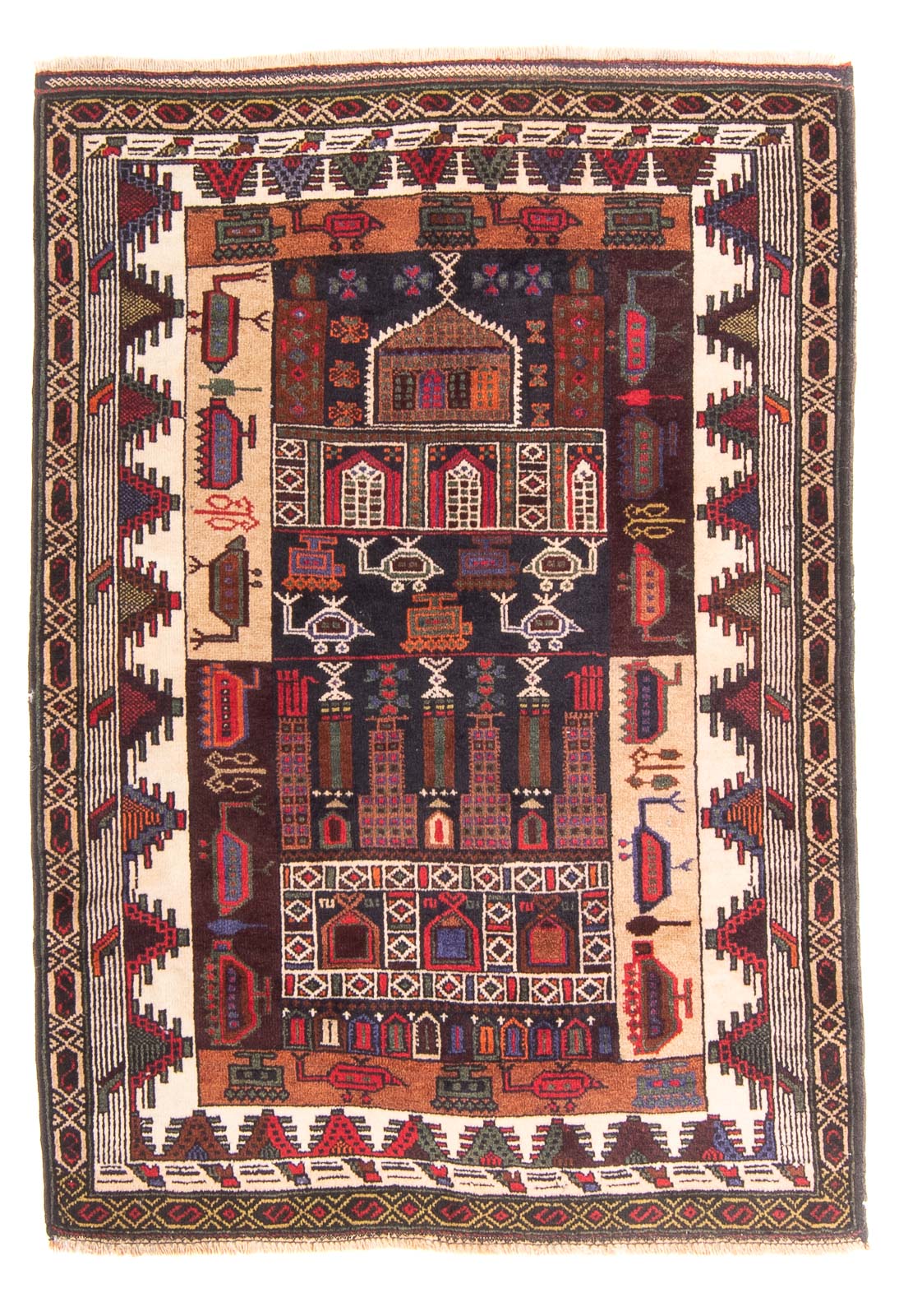 Belutsch Rug - Prayer Rug - 120 x 85 cm - dark blue