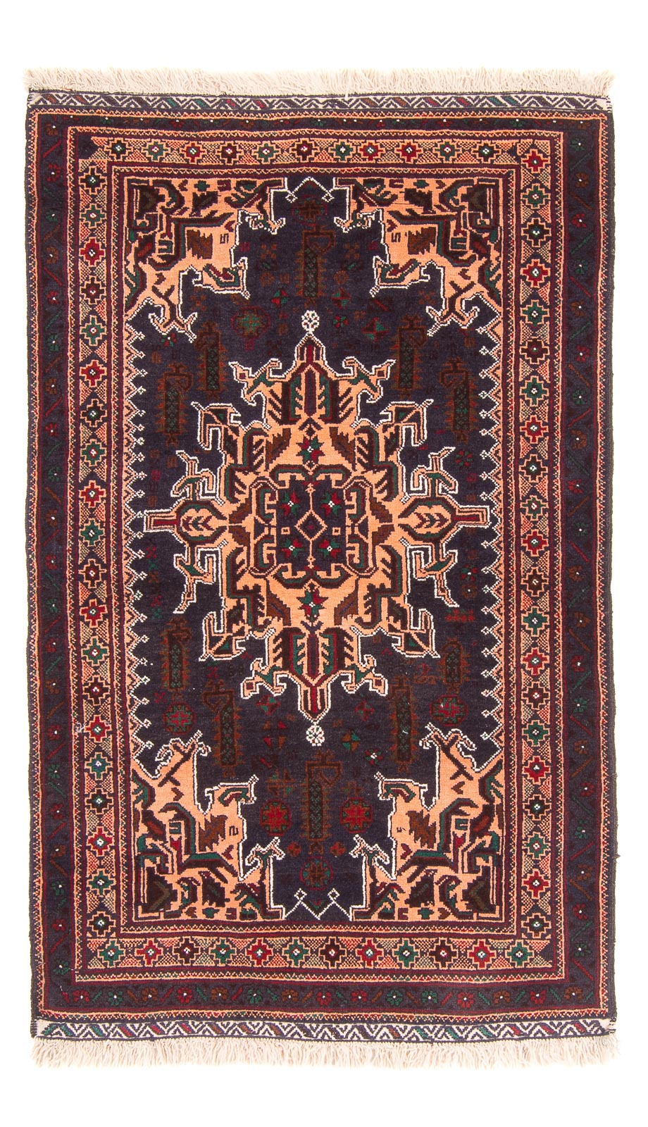 Belutsch Rug - 150 x 89 cm - dark blue
