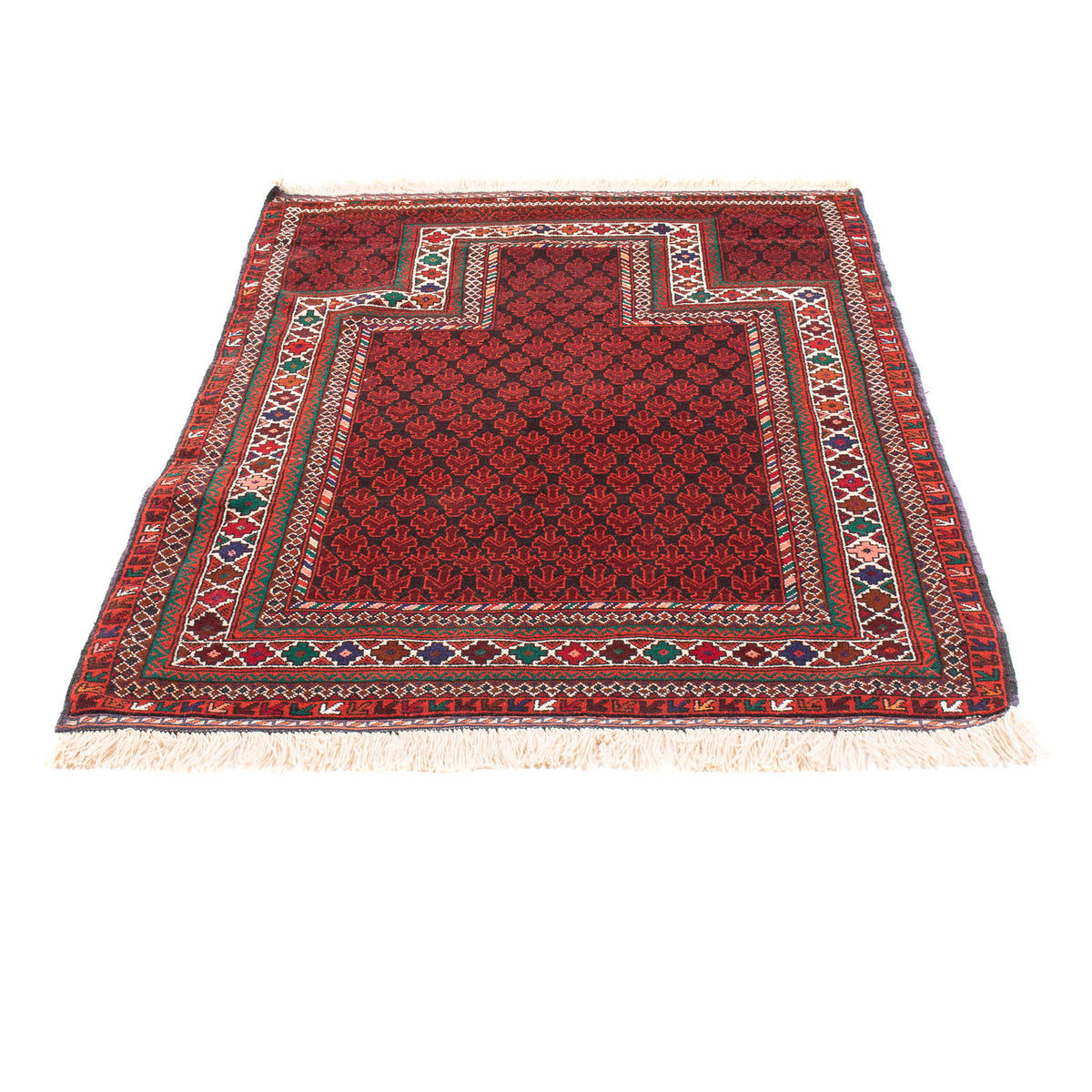 Belutsch Rug - Prayer Rug - 155 x 103 cm - red