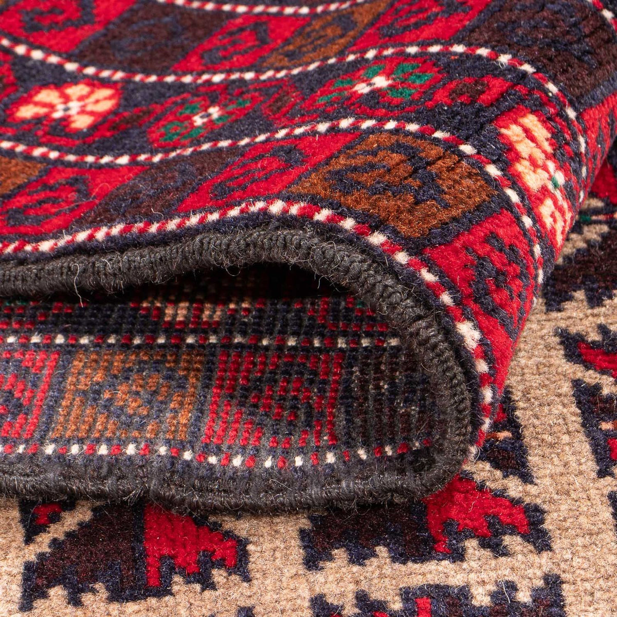 Belutsch Rug - Prayer Rug - 140 x 93 cm - beige