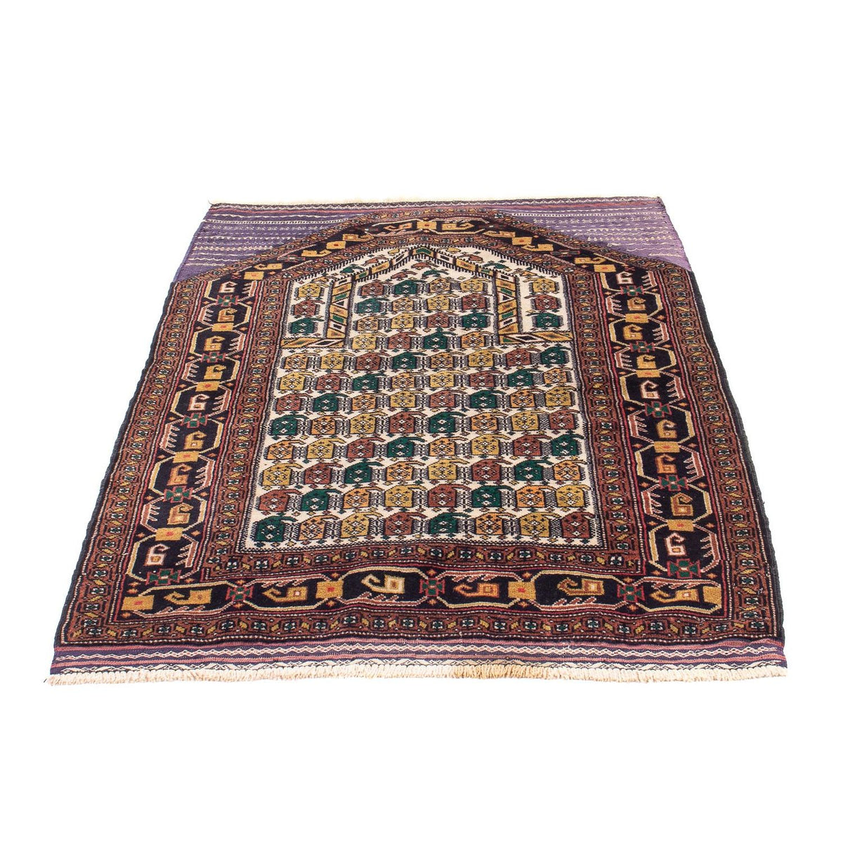 Belutsch Rug - Prayer Rug - 126 x 82 cm - multicolored