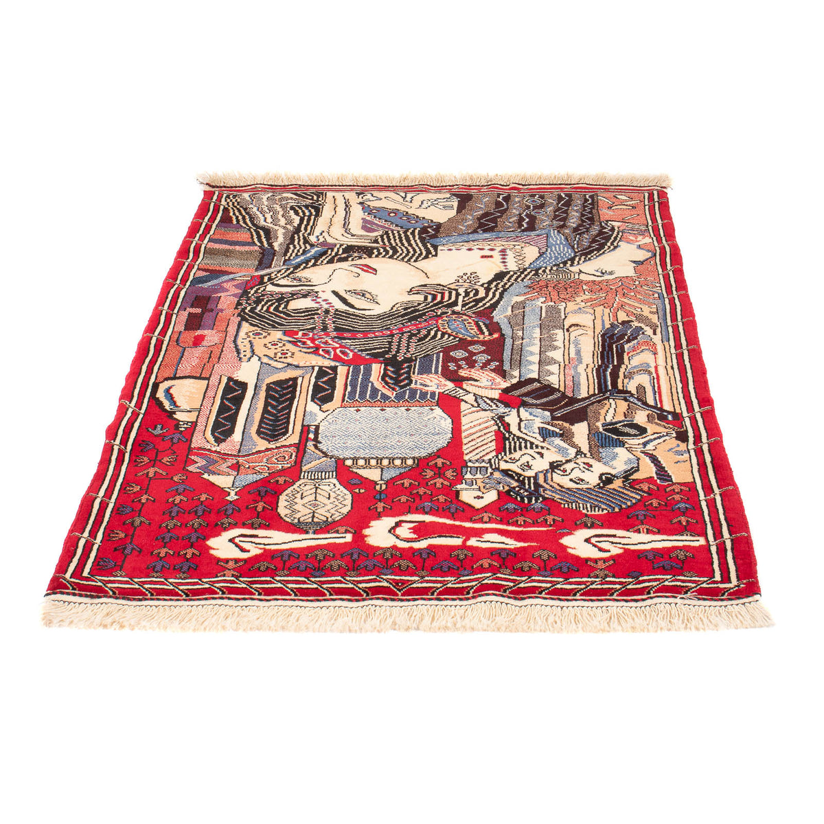 Belutsch Rug - 124 x 89 cm - multicolored