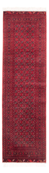 Runner Afghan Rug - Bukhara - 290 x 80 cm - red