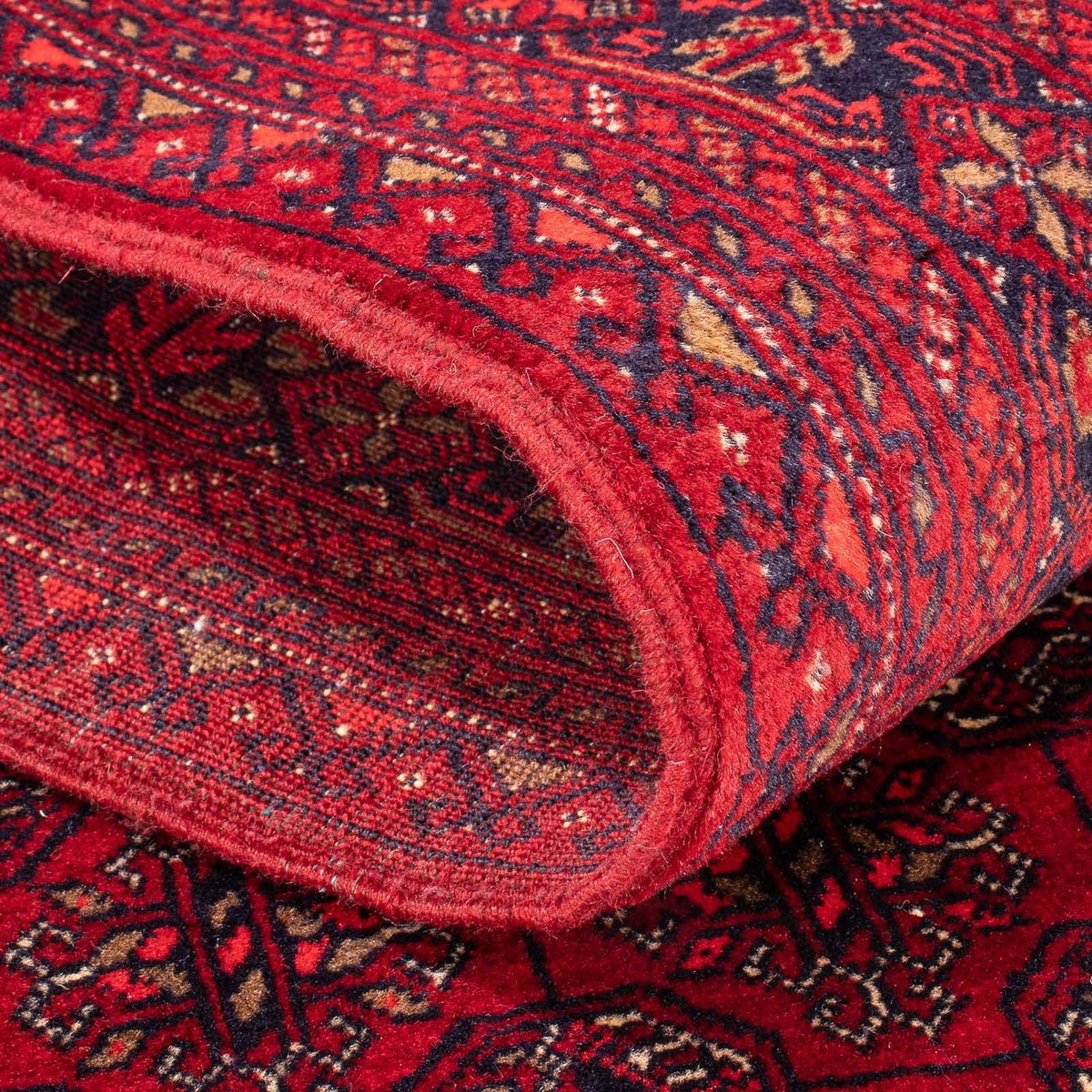 Runner Afghan Rug - Bukhara - 290 x 80 cm - red