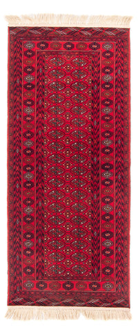 Runner Afghan Rug - 200 x 80 cm - red