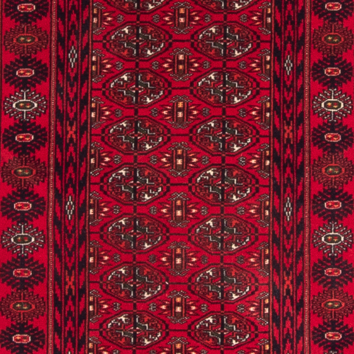 Runner Afghan Rug - 190 x 82 cm - red