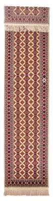 Runner Afghan Rug - 390 x 90 cm - beige