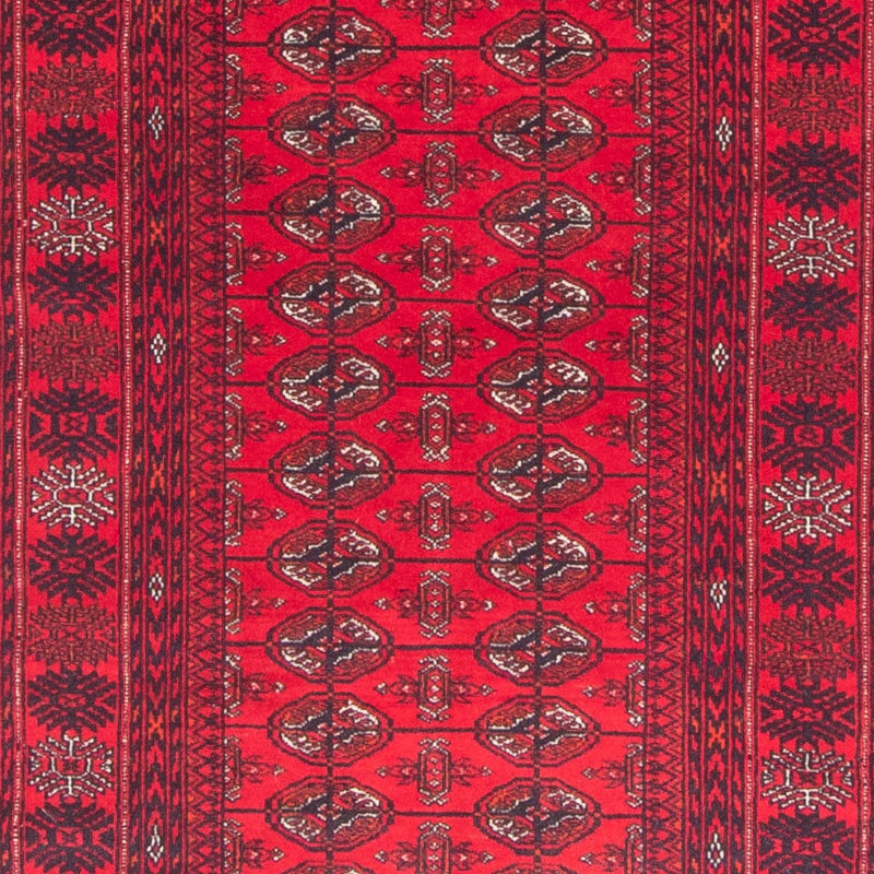 Runner Afghan Rug - Bukhara - 380 x 90 cm - red