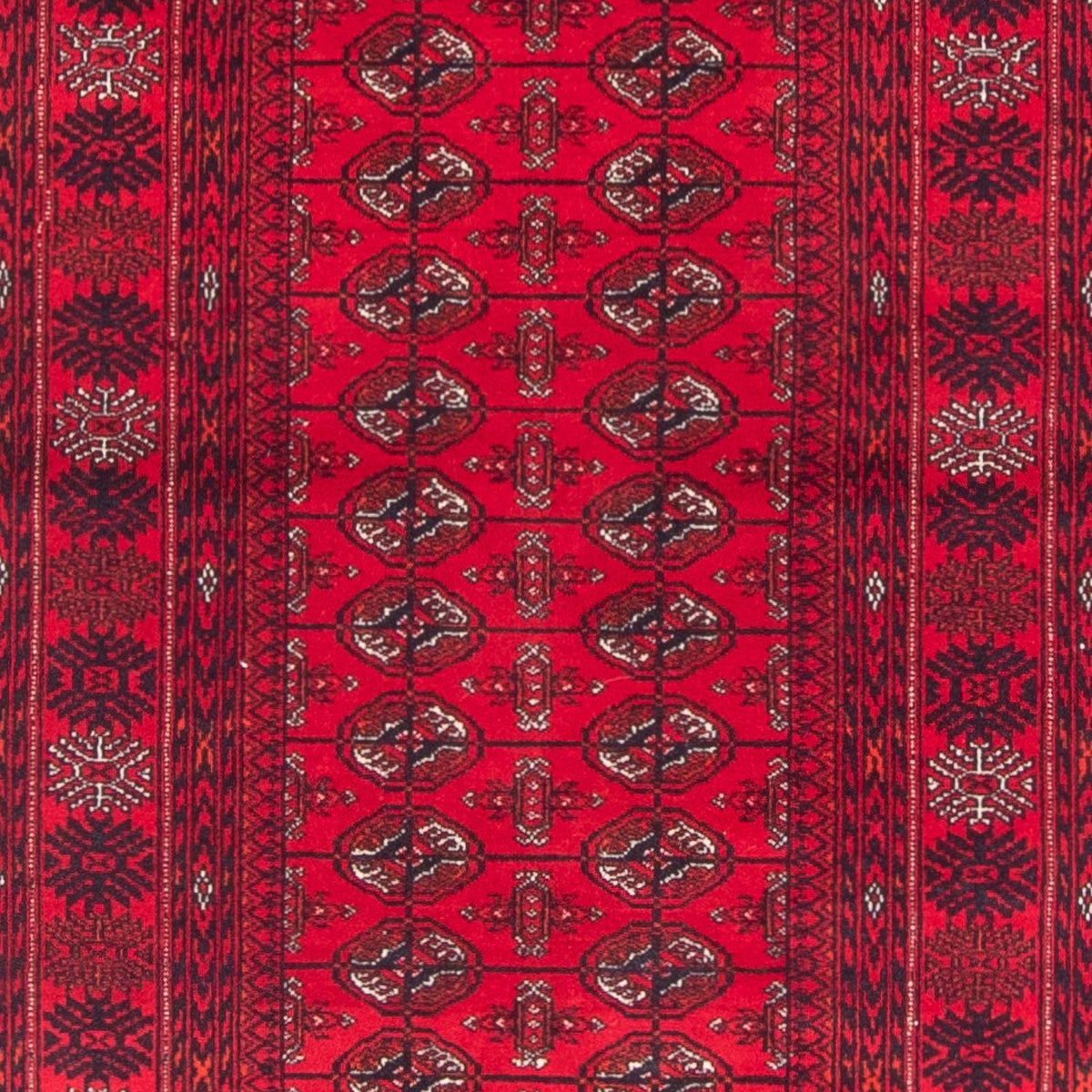 Runner Afghan Rug - Bukhara - 377 x 90 cm - red