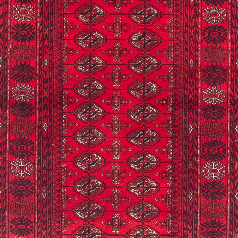 Runner Afghan Rug - Bukhara - 377 x 90 cm - red