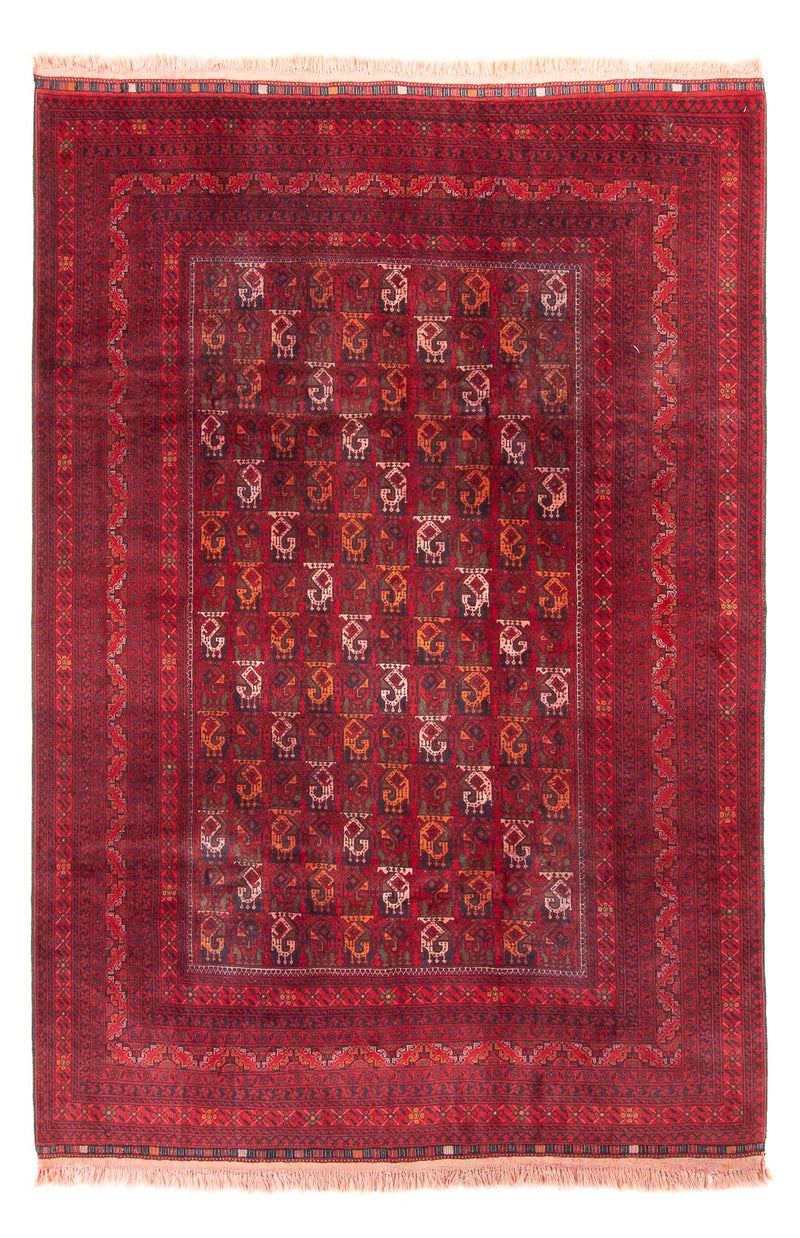 Afghan Rug - 293 x 202 cm - red