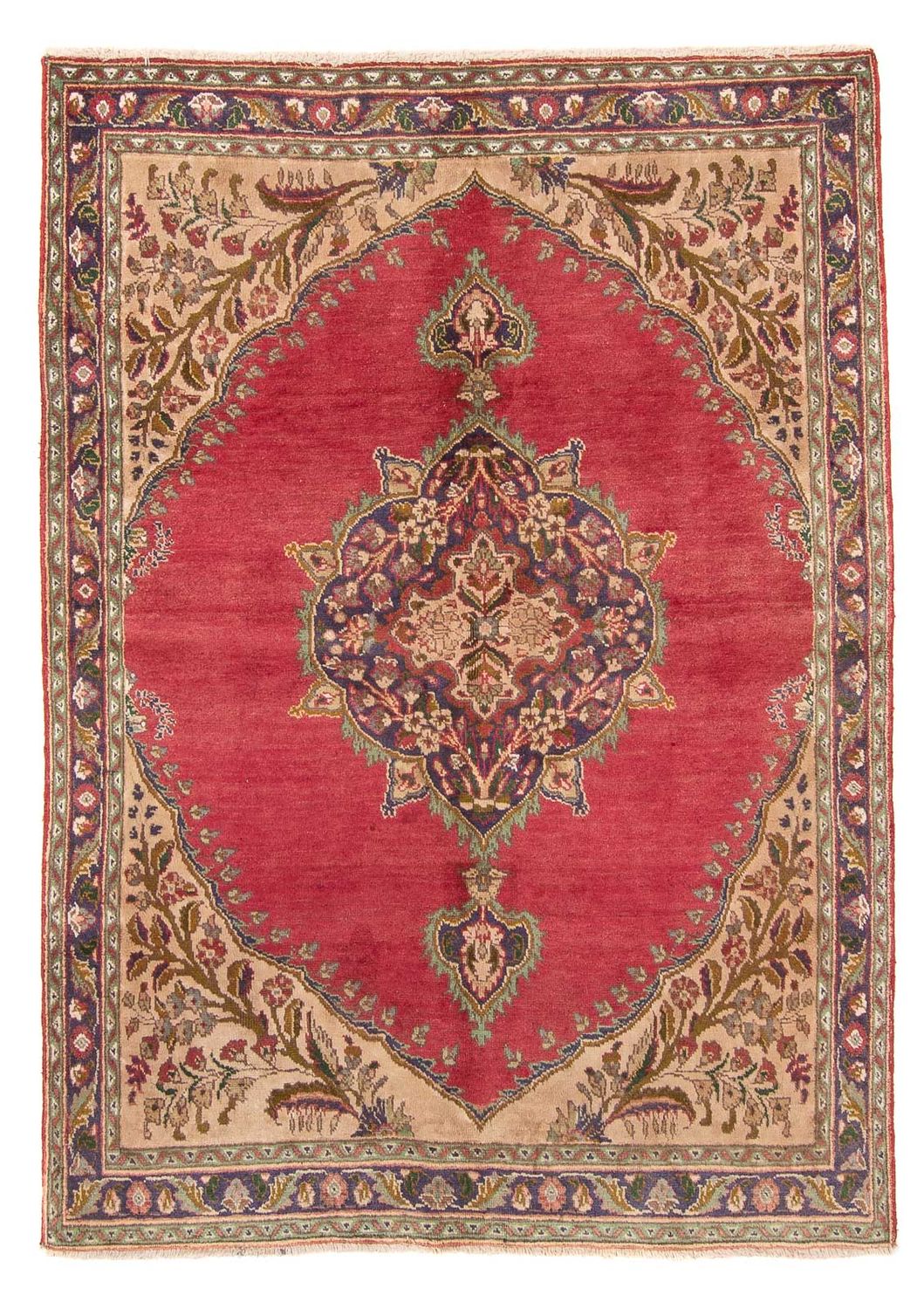 Perser Rug - Tabriz - 203 x 145 cm - red