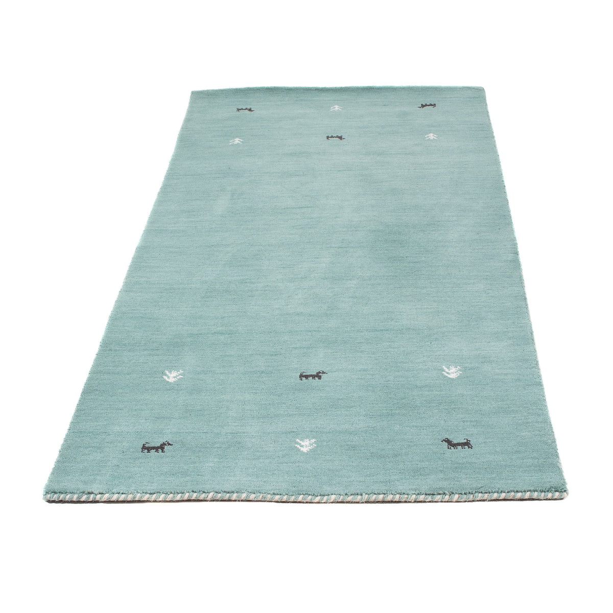 Runner Gabbeh Rug - Softy - 200 x 75 cm - light blue