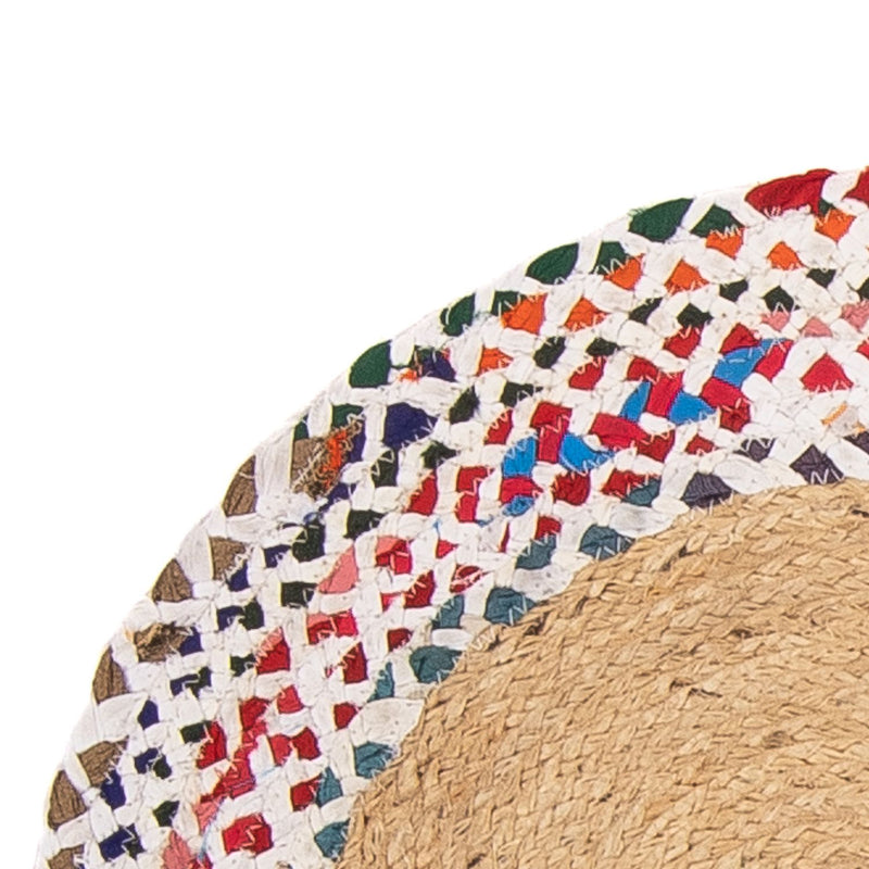 Sisal Rug round  - 60 x 60 cm - multicolored