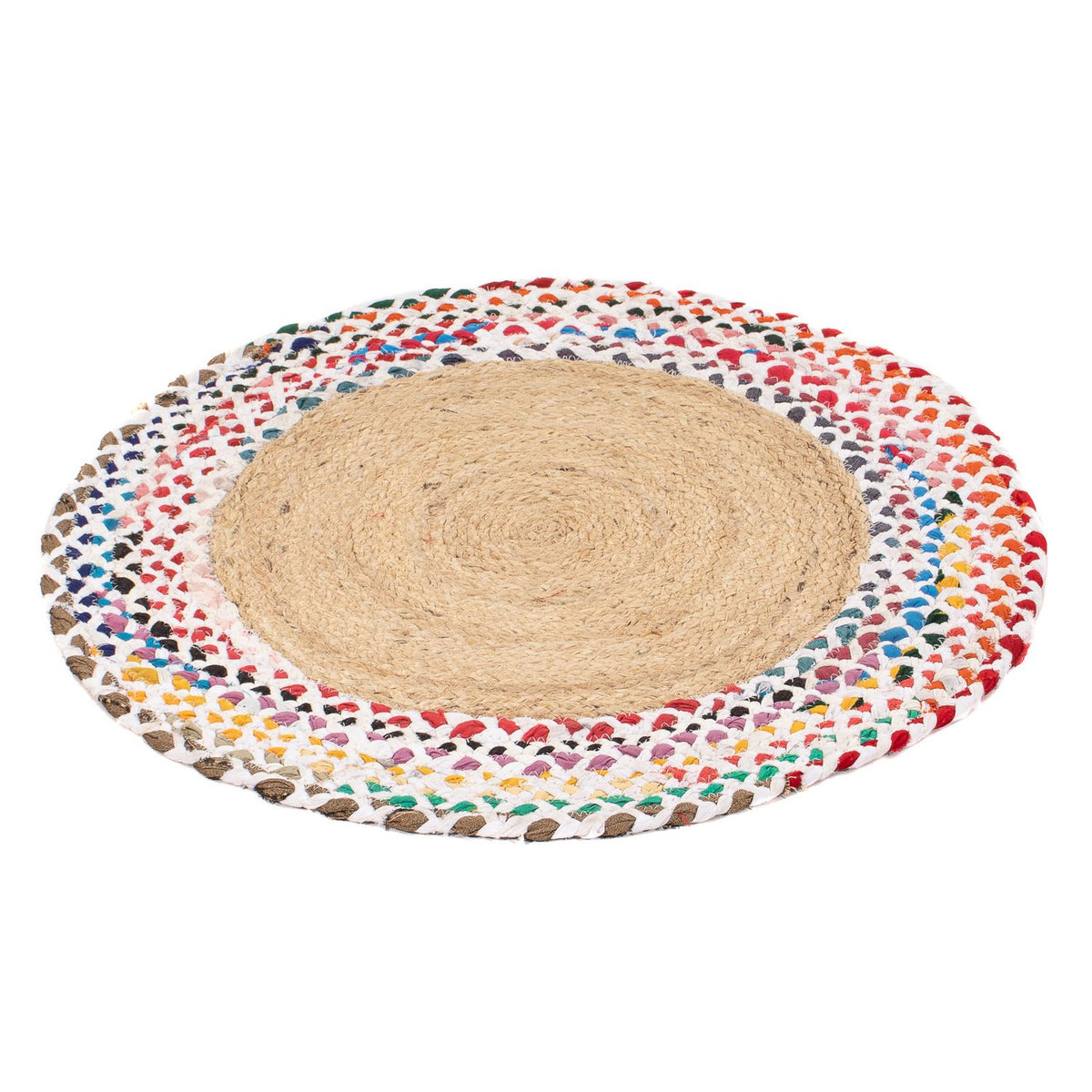 Sisal Rug round  - 60 x 60 cm - multicolored