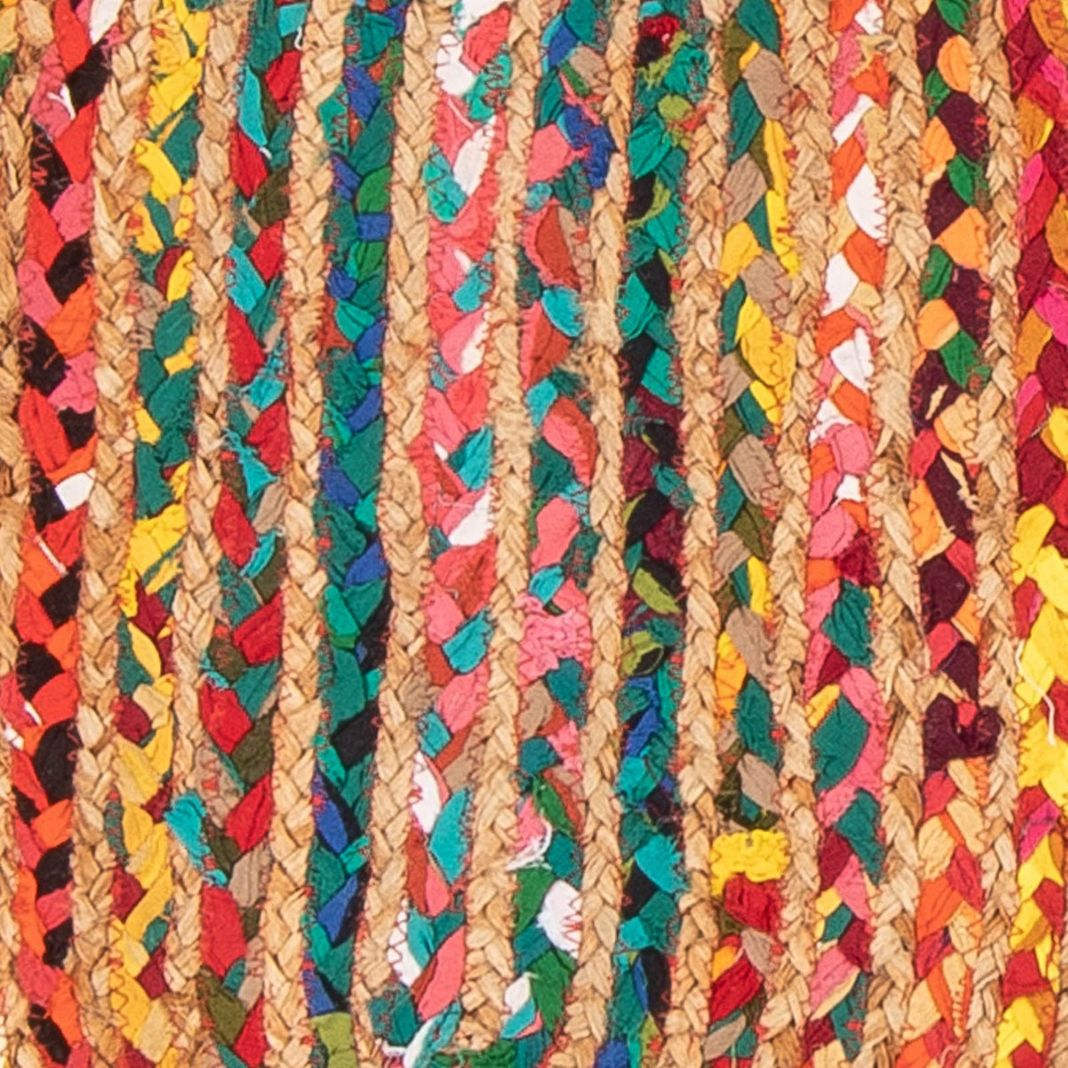 Sisal Rug oval  - 91 x 61 cm - multicolored