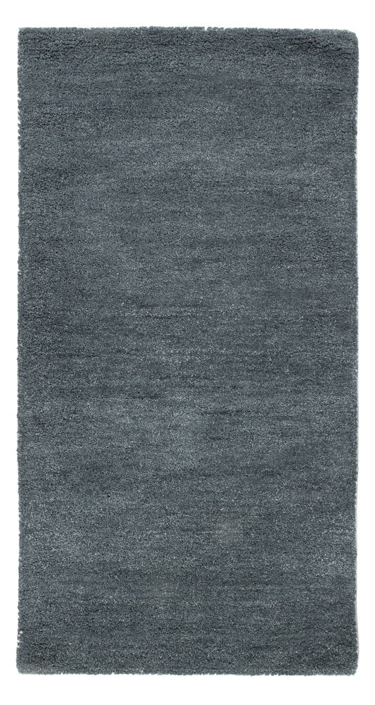 Wool Rug - 143 x 72 cm - petrol blue