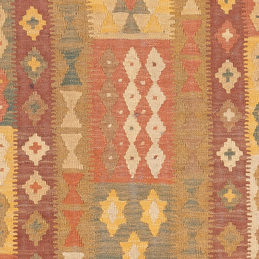 Runner Kelim Rug - Splash - 315 x 95 cm - multicolored