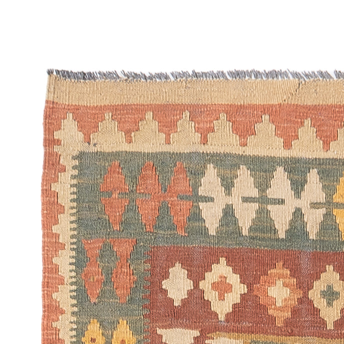 Runner Kelim Rug - Splash - 315 x 95 cm - multicolored