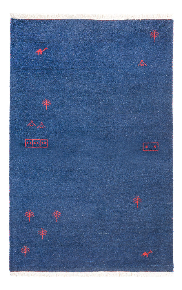 Gabbeh Rug - Indus - 180 x 120 cm - dark blue