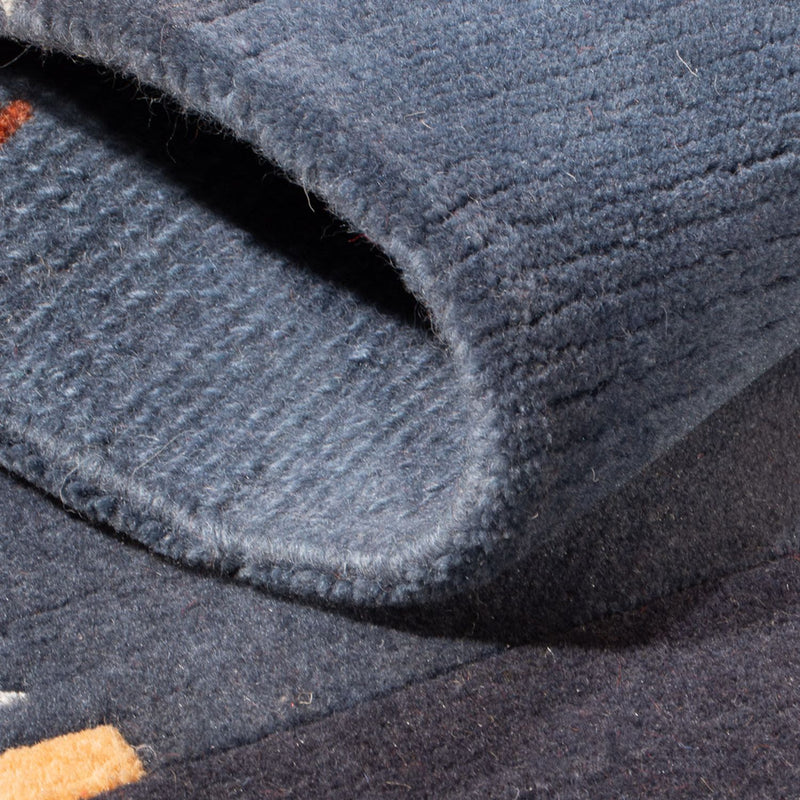 Nepal Rug - 90 x 60 cm - dark blue