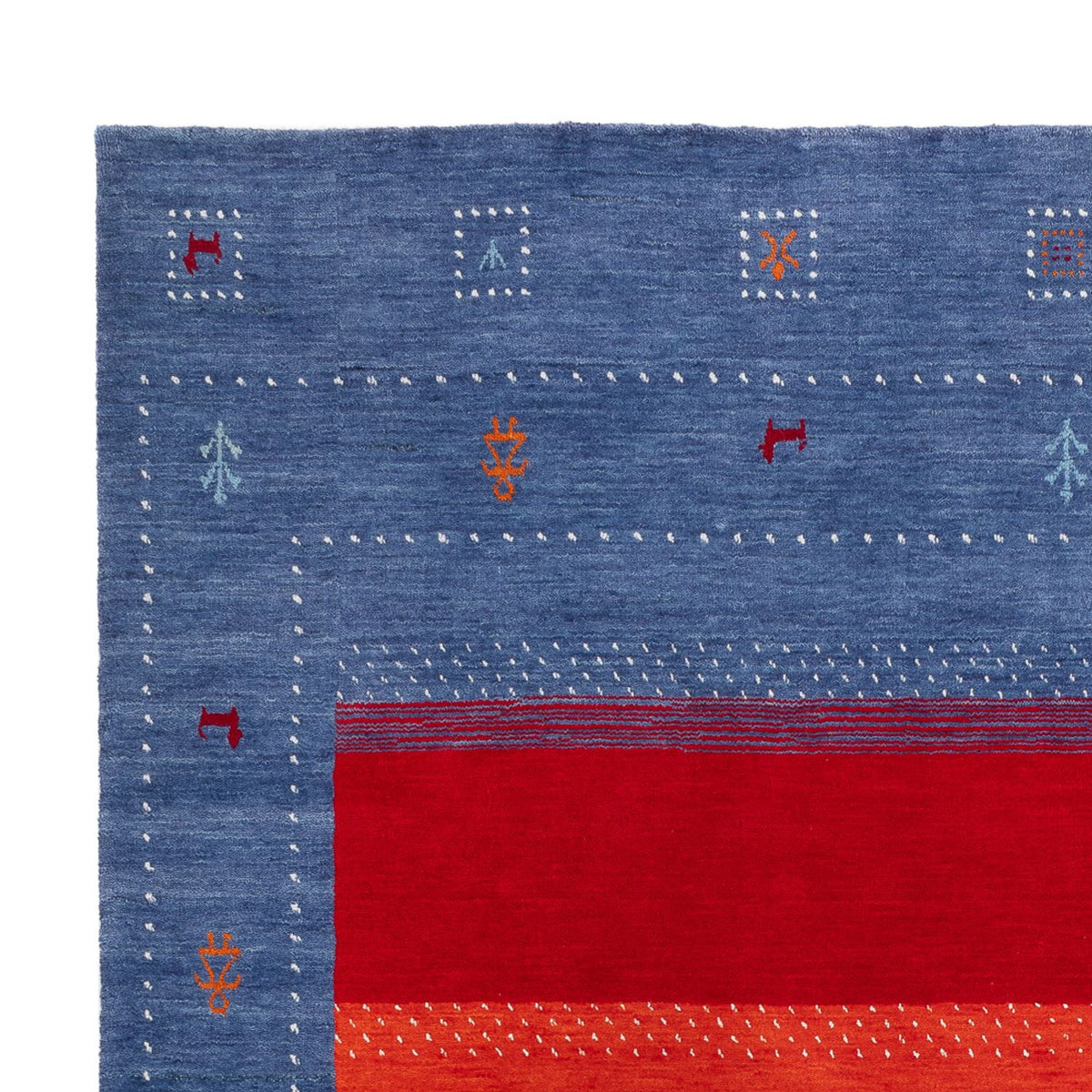 Gabbeh Rug - Loribaft Softy - 240 x 170 cm - blue