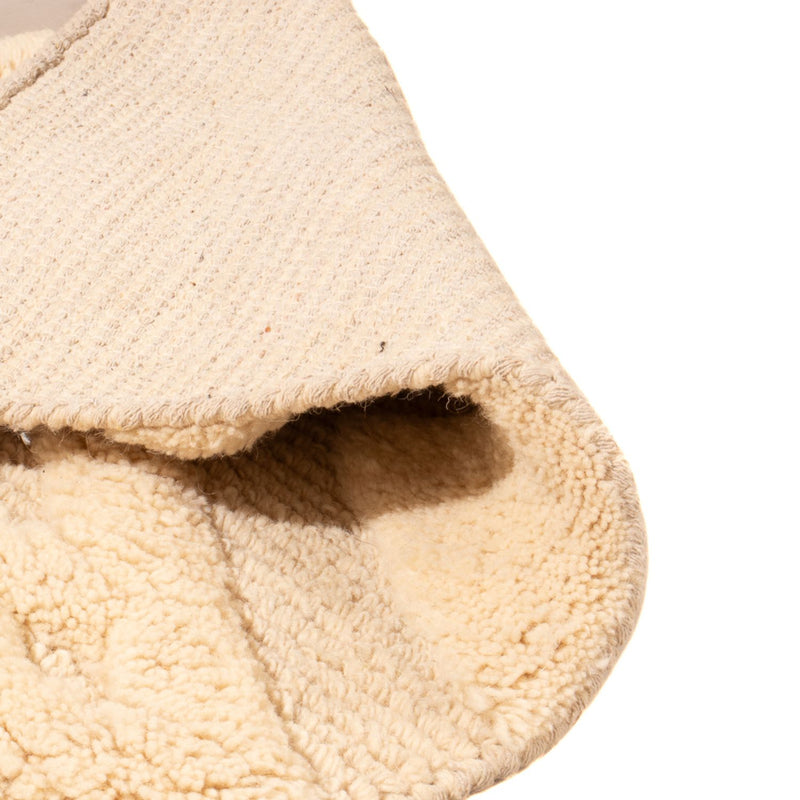 Wool Rug - 90 x 60 cm - light beige