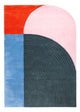 Designer Teppich - 200 x 140 cm - mehrfarbig