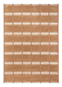 Wool Rug - 200 x 140 cm - brown