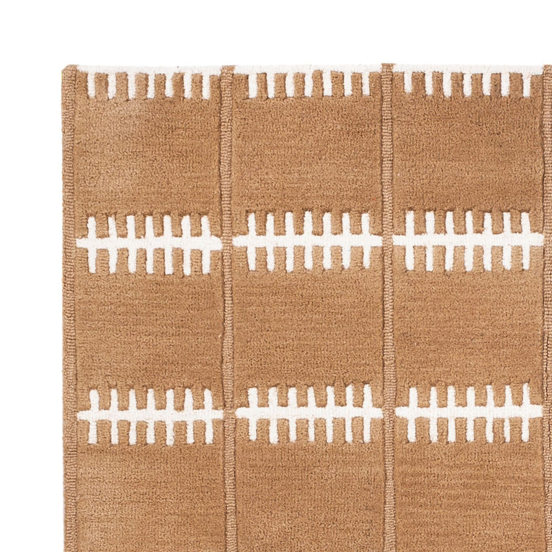 Wool Rug - 200 x 140 cm - brown