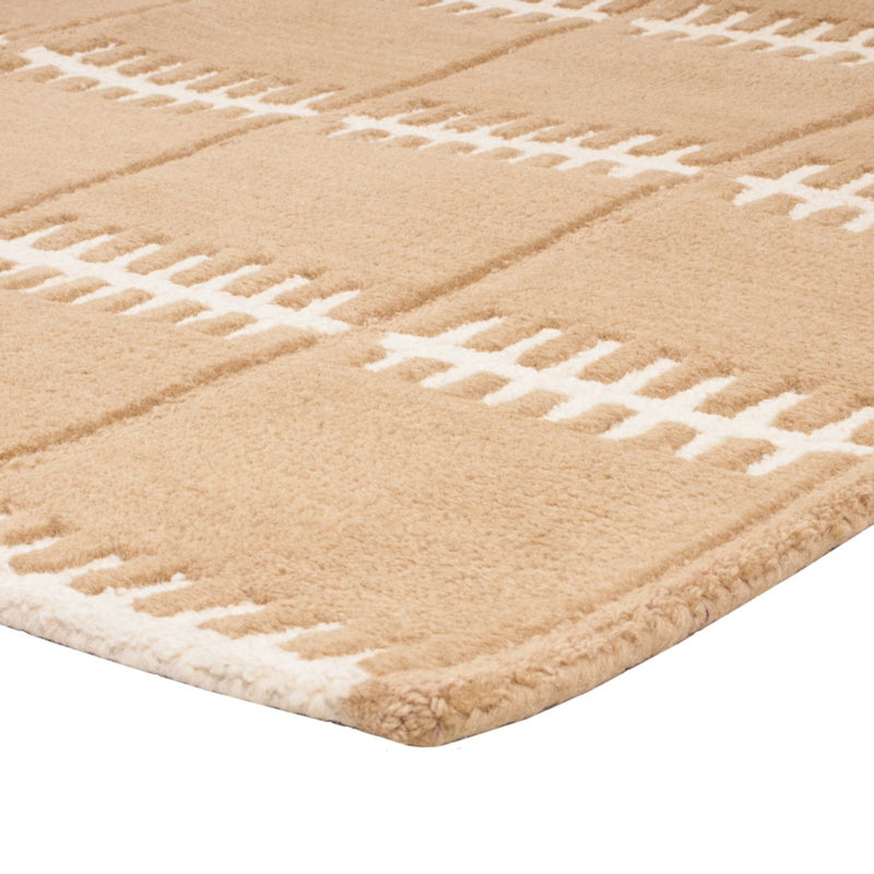 Wool Rug - 200 x 140 cm - brown