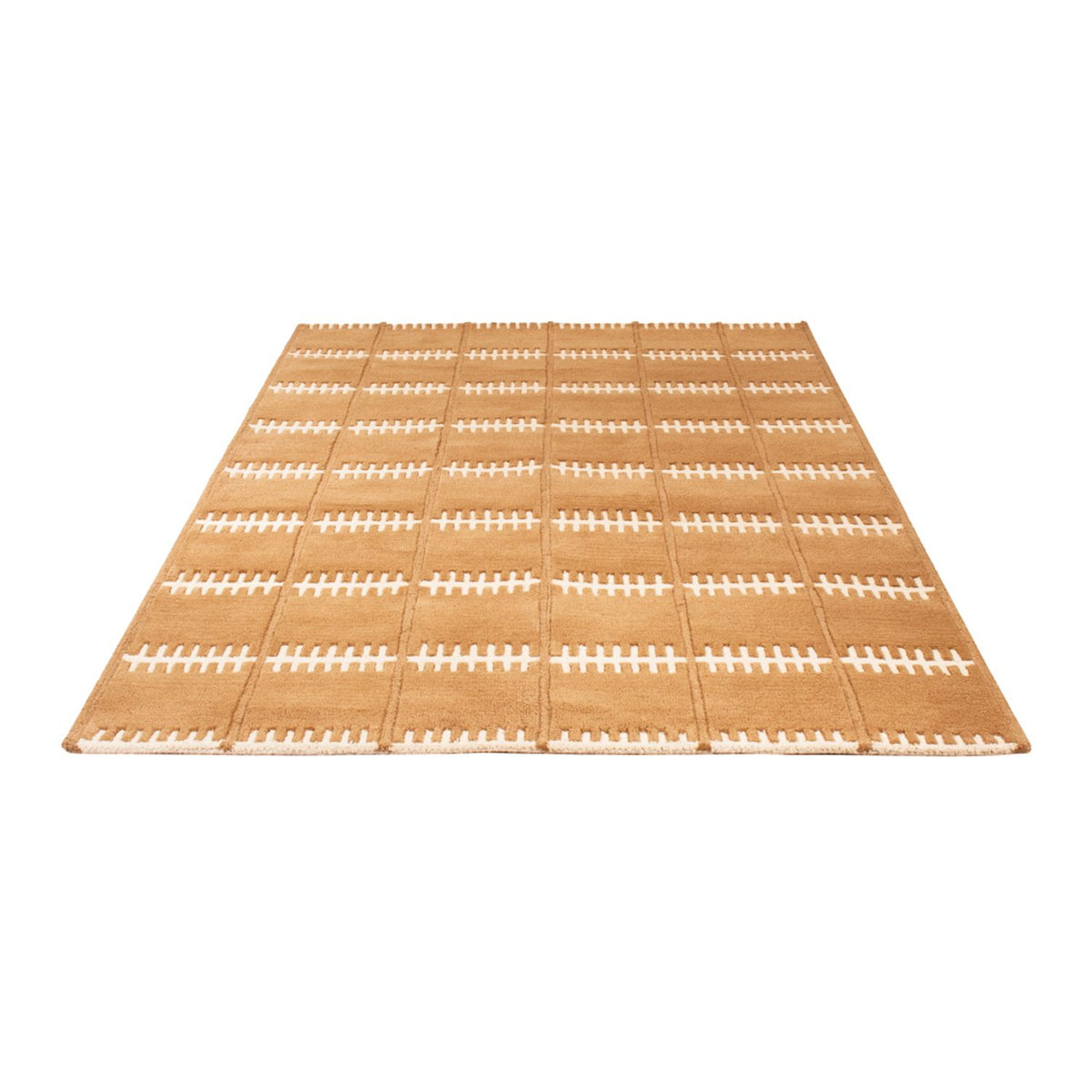 Wool Rug - 200 x 140 cm - brown