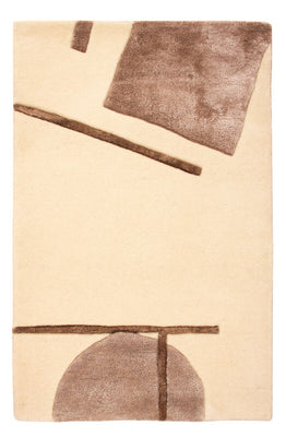 Designer Rug - 90 x 60 cm - cream