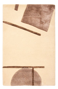 Designer Rug - 90 x 60 cm - cream