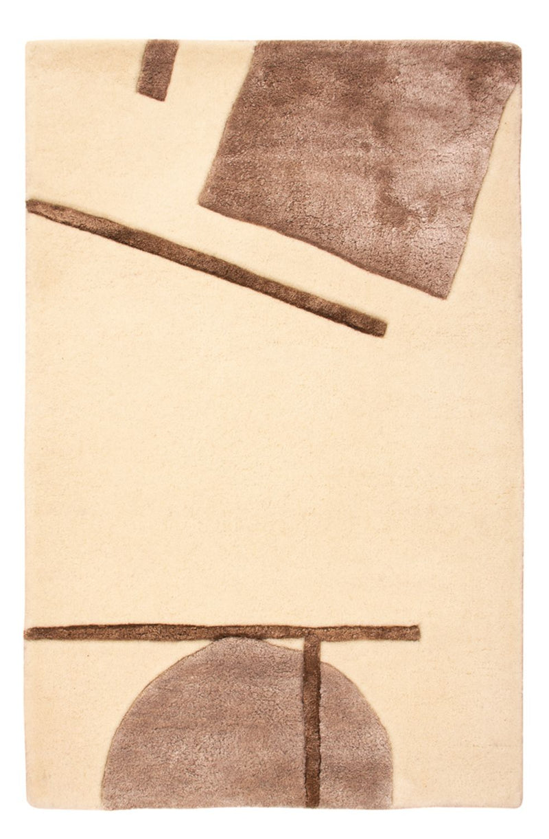 Designer Rug - 90 x 60 cm - cream