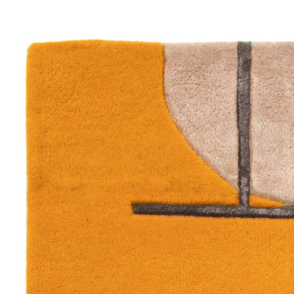 Designer Rug - 90 x 60 cm - gold