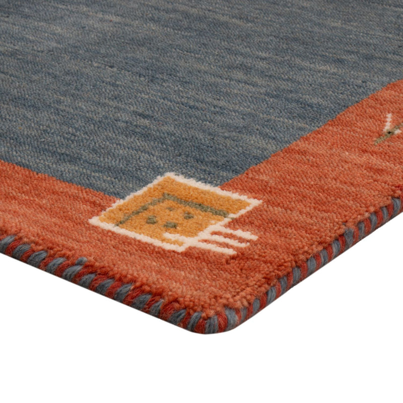 Gabbeh Rug - Softy - 90 x 60 cm - blue