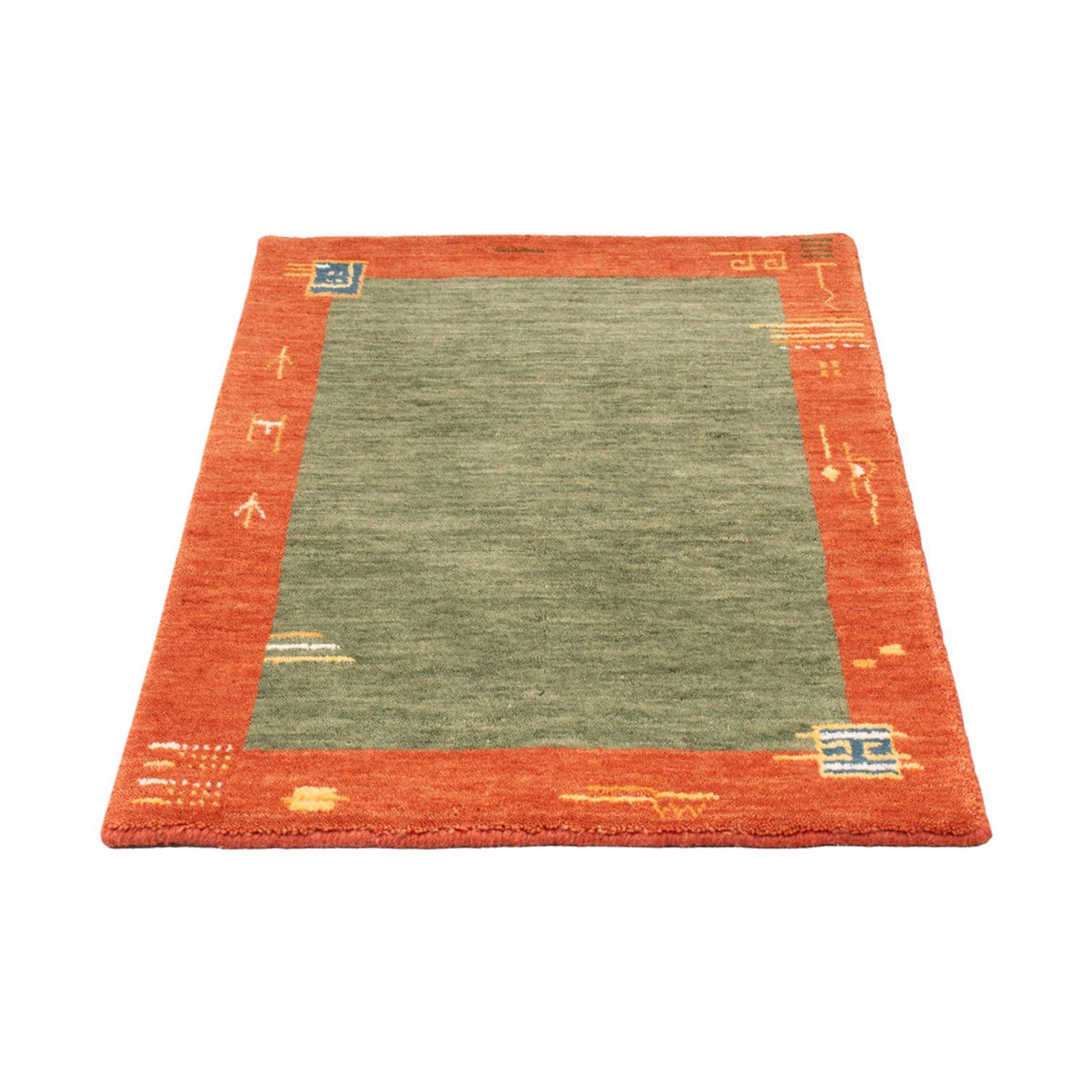 Gabbeh Rug - Softy - 90 x 60 cm - green