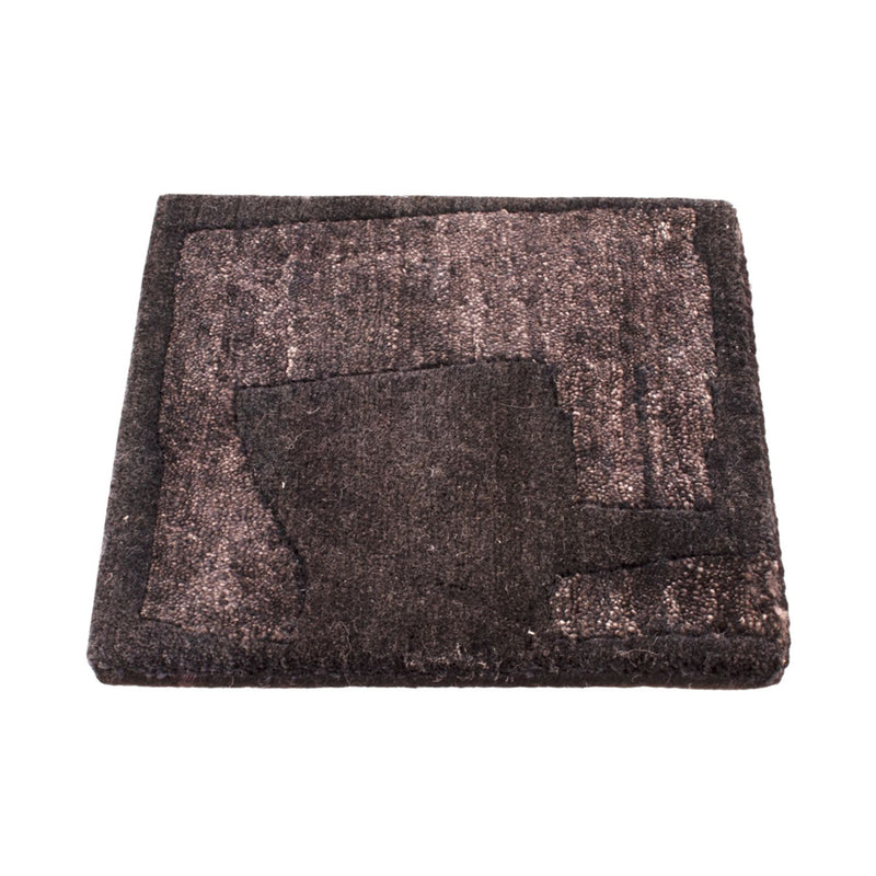Designer Rug square  - 30 x 30 cm - anthracite