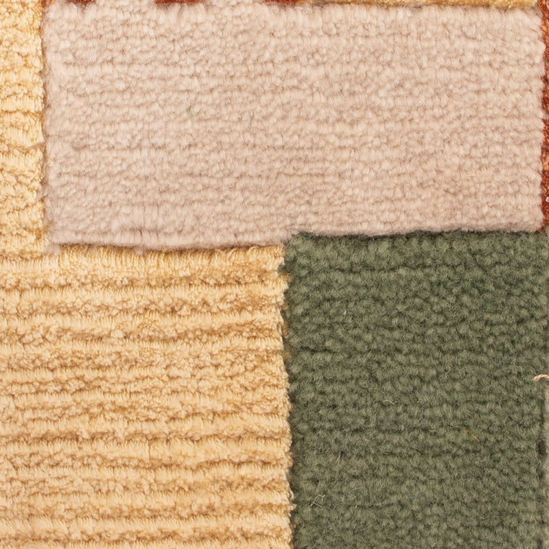 Designer Rug square  - 30 x 30 cm - green