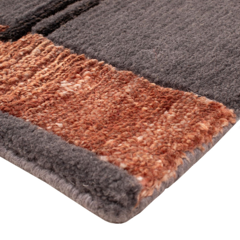 Designer Rug square  - 30 x 30 cm - grey