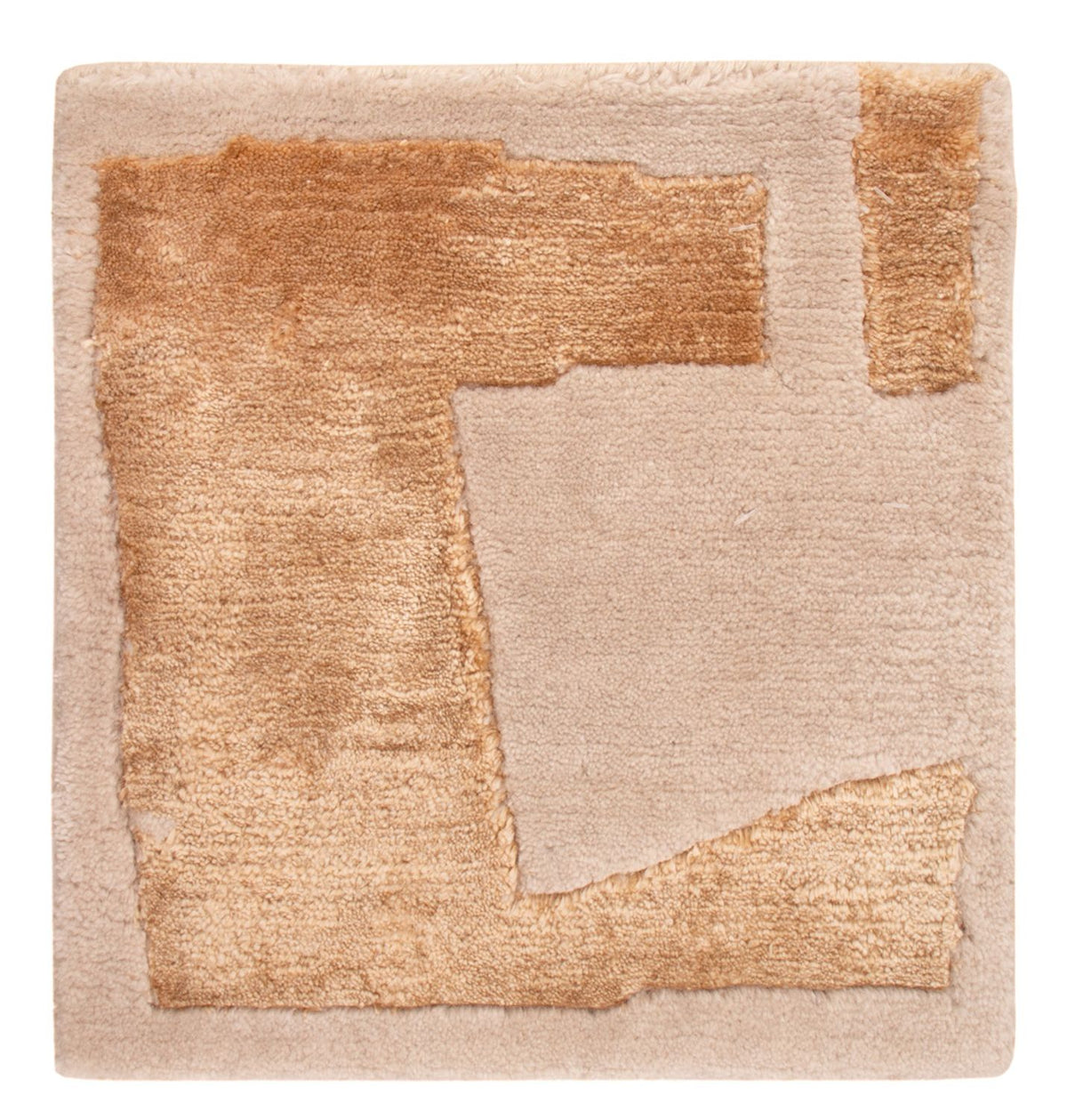 Designer Rug square  - 30 x 30 cm - scala gold