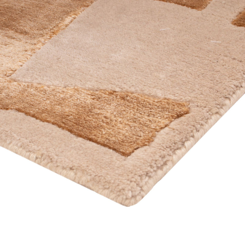 Designer Rug square  - 30 x 30 cm - scala gold