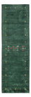 Runner Gabbeh Rug - Softy - 300 x 80 cm - green