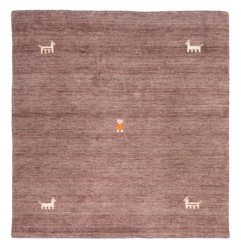 Gabbeh Rug - Softy square  - 150 x 150 cm - brown