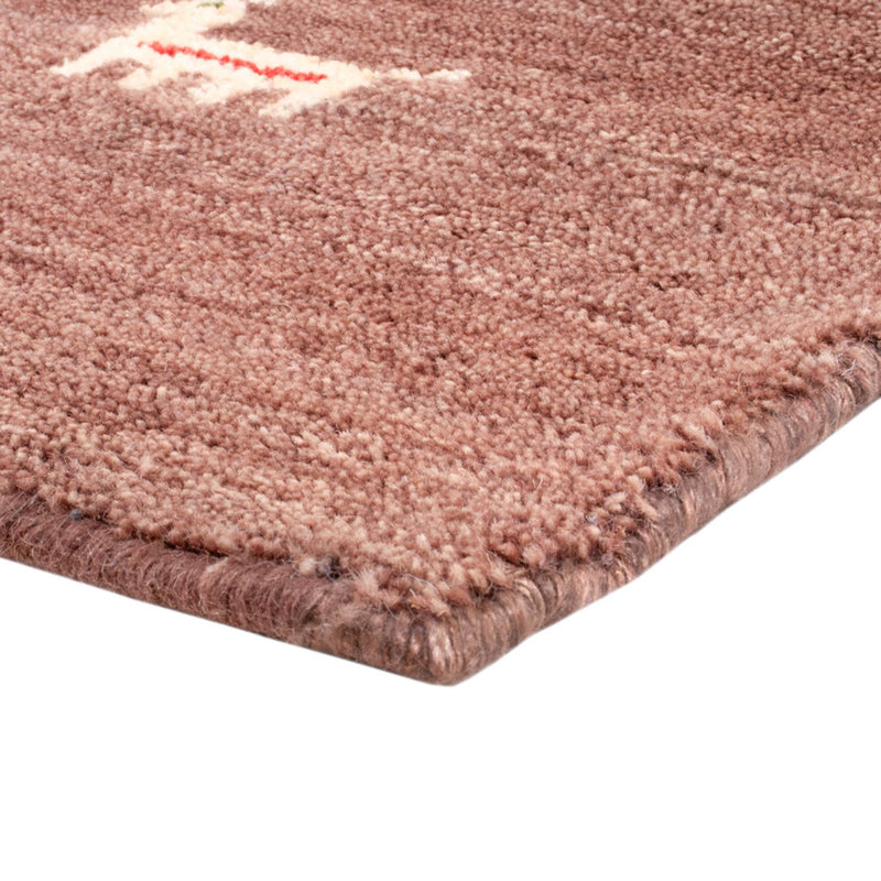 Gabbeh Rug - Softy square  - 150 x 150 cm - brown