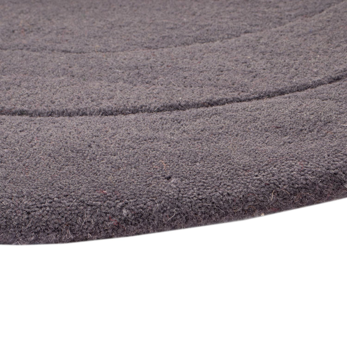 Wool Rug other shape  - 90 x 60 cm - grey